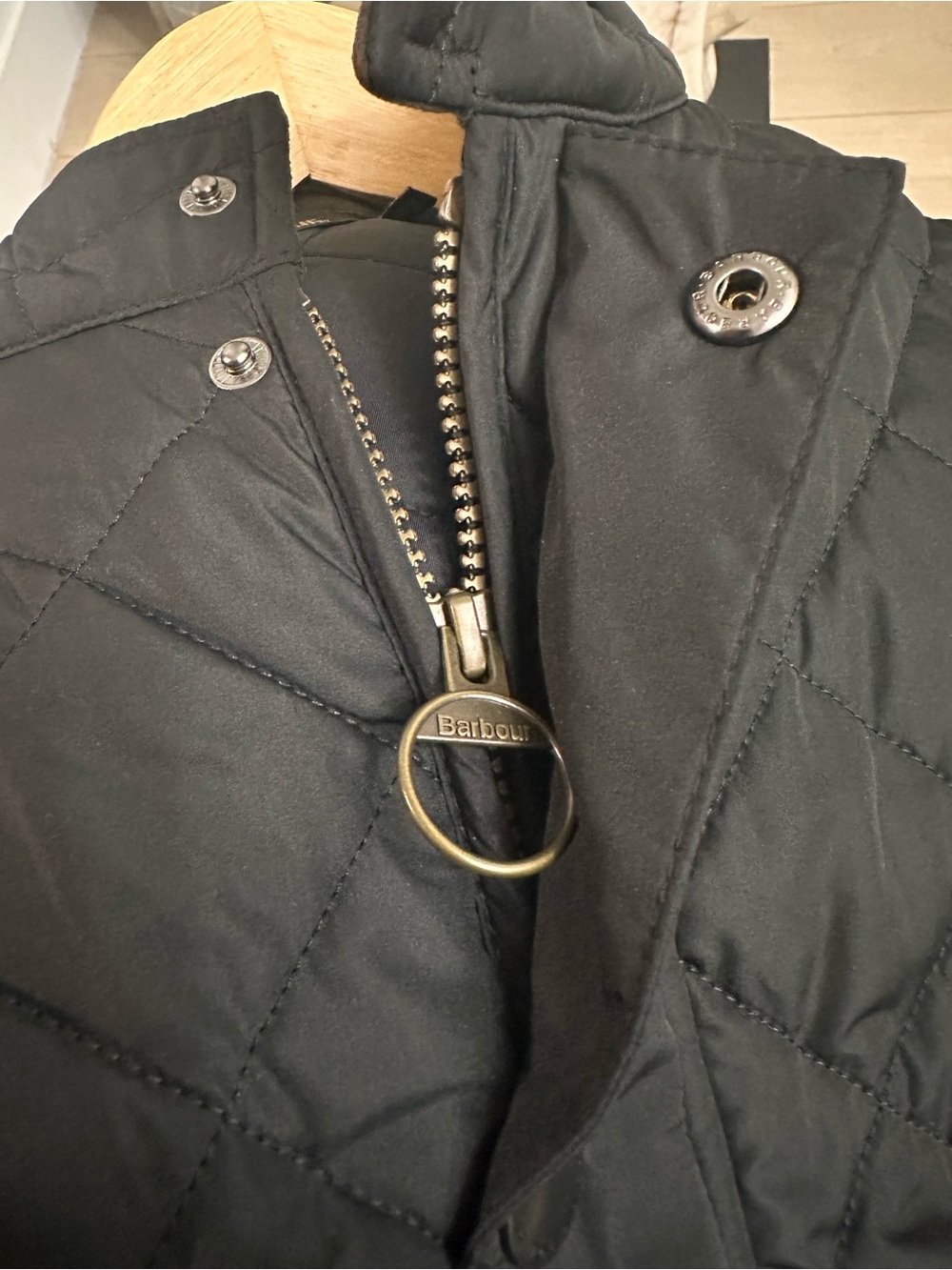 Barbour Lowerdale Gilet Black Diamond Quilted Vest SZ XL Equestrian Preppy EUC - Picture 6 of 10